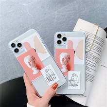 Art Letters Illustration Phone Cases For Samsung S20 S10 S8 S9 plus s7 S10e A51 A71 a30 a50 a70 Note 10 plus 8 9 Soft Back Cover 2024 - купить недорого