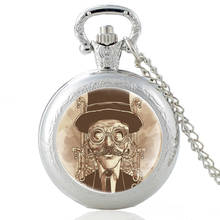 Reloj de bolsillo de cuarzo para hombre y mujer, con diseño de calavera Steampunk, estilo Punk, colgante, para regalo 2024 - compra barato