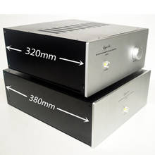 KYYSLB-caja de aluminio para amplificador, carcasa con pies de tornillos, 320x130x387MM, ensamblada, para casa 2024 - compra barato