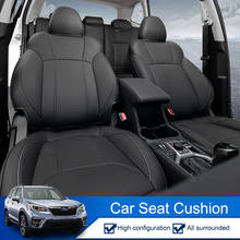 QHCP Чехлы для автомобильных сидений из микрофибры удобные подушки для сидений Автомобильные аксессуары черный коричневый подходит для Subaru Forester 2019 2024 - купить недорого