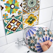 Oporto-pegatinas de azulejo Retro para cocina y baño, pegatinas de pared autoadhesivas de PVC, sala de estar artesanal para papel tapiz de decoración, impermeable 2024 - compra barato