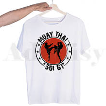 Muay Thai Kick Thailand Martial Tshirts Men Fashion Summer T-shirts Tshirt Top Tees Streetwear Harajuku Funny 2024 - buy cheap