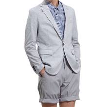 Esmoquin de boda para hombre con pantalón corto ajustado, traje de novio de 2 piezas, chaqueta, pantalones y corbata, novedad de 2020 2024 - compra barato