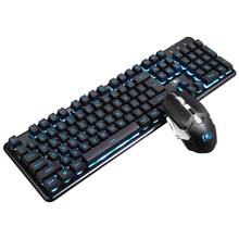 Rechargeable Wireless Keyboard Mouse Combo Rainbow Colorful 2.4GHz 2400DPI Waterproof Gaming Ergonomic Keyboard Mouse Combo 2024 - buy cheap