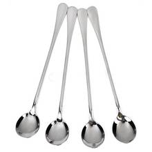 New Spoon Long Stainless Steel Coffee Spoon Ice Cream Dessert Tea Spoon For Picnic Mixing Spoon Kitchen Accessories 2024 - buy cheap