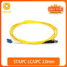 Cable de puente de fibra óptica, 2 unids/lote, 3M, 2,0mm, ST/UPC a LC/UPC, unids/lote 2024 - compra barato