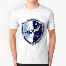 Expedition 51 Actual Flight Crew Patch Black White Tshirt For Men Women Fisher Vande Hui Whitson Proxima Misurkin Tikhonov 2024 - buy cheap