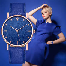 Роскошные женские кварцевые часы с циферблатом из нержавеющей стали, повседневный браслет, кожаный ремешок, наручные часы для дам 2020 reloj mujer FJSL 2024 - купить недорого