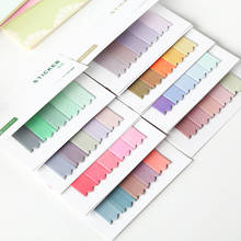 100 Sheets Cute Gradient N Times Memo Pad Paper Sticky Notes Kawaii Stickers Stationery School Supplies 2024 - buy cheap