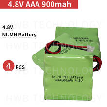 4 PCS/lot KX Original New Ni-Mh 4.8V AAA 800mAh Ni-Mh Rechargeable Battery Pack With Plugs Free Shipping 2024 - buy cheap