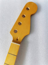 Ponteira de dedo elétrico de bordo 21 fricções, pescoço com dedo de bordo, cores amarelas, pintura brilhante, peças de guitarra 2024 - compre barato