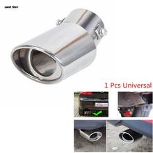 Universal Car Auto Exhaust Muffler Tip Stainless Steel Pipe Chrome Trim Modified Car Rear Tail Throat Liner Acc 2024 - buy cheap
