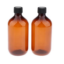 2-Piece Set 500ML Amber Color Empty Bottle Travel Lotion Liquid Shampoo Makeup Container Refillable Plastic Bottle 2024 - buy cheap