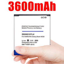 Bateria de celular eb585pu, 3600mah, li-ion, para samsung i8552 i8558 i8550 i869 i8530 segundo 2024 - compre barato