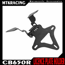 MTKRACING For CB650R CBR650R 2019 2020 Motorcycle Accessories License Plate Holder Bracket With Light 2024 - buy cheap