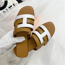 2020 Fashion Color Striped Women Patchwork Mules Shoes Runway Open Toe Summer Slippers Ladies Sandals Slides Flats Shoes 2024 - buy cheap