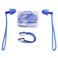 Waterproof Silicone Ear Plugs Nose Clip Set Box Packed Earplug For Surfing Diving and Learning Swimming 2024 - buy cheap