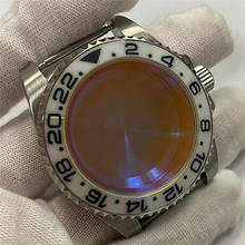 40mm Watch Case for NH35/NH36 Movement Ceramic Bezel Sapphire Glass Watch Accessories for NH35/NH36 Movement Aluminum Bezel 2024 - buy cheap