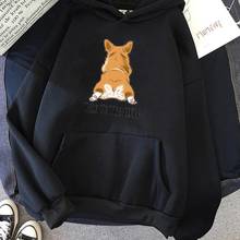 Cartoon Dog Print Hoodies Man Loose Sweatshirt Hooded Tops Talk To Fluff Print Brand Daily Casual Loose Streetwear Hoody 2024 - buy cheap