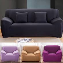 Capas elásticas para sofá em forma de l, cor sólida, esticável, lençóis, cobertor de poltrona, para renovar sala de estar, dois ou três lugares 2024 - compre barato