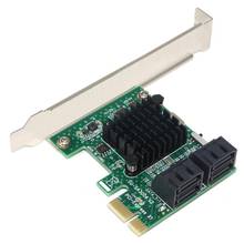 4 port SATA 3.0 to PCIe expansion Card PCI express PCI e SATA Adapter PCI-e SATA 3 Converter for hdd SSD IPFS Mining 2024 - buy cheap