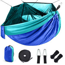 Mosquitera para acampar al aire libre para 1-2 personas, hamaca de paracaídas para picnic, hamaca colgante portátil para caza, hamaca para dormir, columpio 2024 - compra barato
