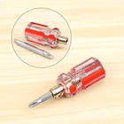1PCS 6mm Slotted Double Head Screwdriver Short Handle 2 Way Screwdrivers Repair Tool Mini Screw Driver - photo 2026