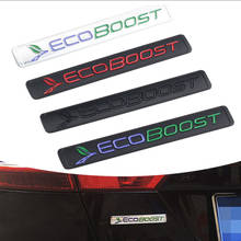3D Metal Ecoboost Logo Car Fender Side Decal Rear Trunk Emblem Badge Sticker for Ford Ecoboost RANGER Mustang Engine Car styling 2024 - buy cheap