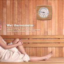 2-In-1 Indoor Wood Thermo-Hygrometer Thermometer Hygrometer Steam Room Sauna Steam Room Accessories Moisture Measurment Monitor 2024 - buy cheap