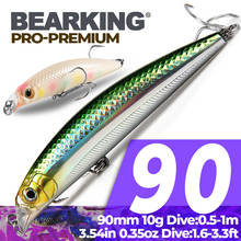 Bearking Fishing Lure 5PCS 90mm 10g SP dive 1m Minnow Depth Wobbling Minnow Lure Plastic Hard Bait Fishing Wobblers 2024 - buy cheap