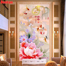 large 5d diy diamond painting chinese nine koi fish diamond mosaic diamond embroidery 3d full square round drill puzzle picture 2024 - buy cheap