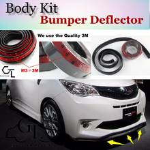 For TOYOTA Ractis Space Verso S For Subaru Trezia Bumper Lip /  Scratch Proof Adhesive / Body Kit / Strip Skirt 2024 - buy cheap