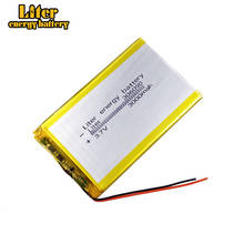 Bateria recarregável de polímero de lítio li-po, 306090 3.7v 3000mah 286090 306291 para mp3 mp4 2024 - compre barato