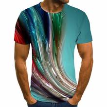 2021 Summer New Men'S T-Shirt 3d Printing Trendy All-Match Casual O-Neck Fashion Top Short Sleeve Xxs-6xl 2024 - купить недорого