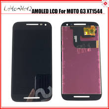 ЖК-дисплей AMOLED для Motorola MOTO G3 G 3rd XT1541, ЖК-дисплей с сенсорным экраном и дигитайзером в сборе для MOTO G3 XT1544 XT1550 2024 - купить недорого