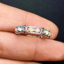 Mais popular 100% real natural opala anéis 925 prata esterlina jóias finas para homem ou para mulher 2024 - compre barato