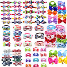 Wholesale 500pcs Pet Supplies Fashion Samll Cat Puppy Grooming Accessories Pet Dog Cat Bowties Grid Stripe Dot Solid Bow Tie 2024 - buy cheap