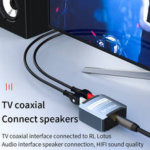Convertidor de audio Spdif/óptico/Toslink a RCA/3,5, 192KHZdigital a analógico para TV/PS4/Switch, conectar a altavoces, amplificador de altavoz 2024 - compra barato