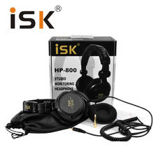 Original ISK HP-800 Professional Studio Monitoring headphone music recording DJ headset 3.5mm+6.3mm stereo bass 2024 - buy cheap