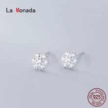 La Monada 925 Sterling Silver Earrings Stud Minimalist Beautiful Snowflake Stud Earrings For Women Silver 925 Fine In Jewelry 2024 - buy cheap
