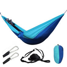 Double Person Hammock Outdoor Camping Backpacking Travel Survival Garden Swing Hunting Sleeping Bed Portable Nylon Hamac 2024 - buy cheap