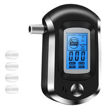 2021 New Digital Breath Alcohol Tester Mini Professional Police AT6000 Alcohol Tester Breath Drunk Driving Analyzer LCD Screen 2024 - купить недорого