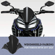 2017 2018 2019 2020 frente windshield para yamaha MT-09 mt09 acessórios da motocicleta windscreen deflector de vento fluxo de ar 2024 - compre barato