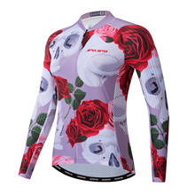 Weimostar Cycling Jersey Women 2020 Mountain Road Bike Jersey Skull Autumn Long Sleeve Cycling Shirt Team Bicycle Clothing 2024 - buy cheap