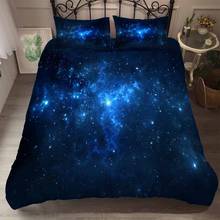 Universo espaço exterior galáxia conjunto de cama capa edredão conjunto fronha rei duplo único roupas crianças meninos presente 2024 - compre barato