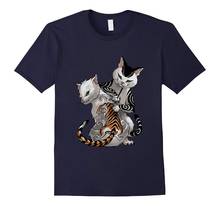 Camiseta japonesa 2019, masculina e feminina, nova moda, roupa para o gato ireumi, tatuagem tradicional 2024 - compre barato