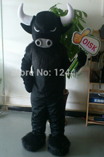 Black Bull Mascot Costume Cosplay Furry Suits Party Game Fursuit Cartoon Dress Outfit Carnival Halloween Xmas Easter Advertising 2024 - buy cheap