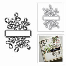 New Christmas Leaves Tag Label Craft Mold 2020 Metal Cutting Dies for DIY Scrapbooking and Card Making Decor Embossing No Stamps 2024 - buy cheap