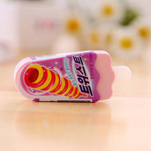 3 pcs Cute Kawaii Erasers Ice Cream 3d Pencil Eraser Stationery Set For Kids School Supplies 2024 - buy cheap