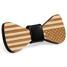 Fashion Wood Bowties For Men Mens Plaid Bow Ties Gravatas Corbatas Business Butterfly Cravat Tie For Party Wedding Wood Ties 2024 - buy cheap